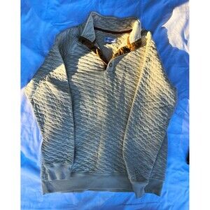 Goodfellow & Co Men's Beige Quilted Mock Neck Pullover Sweatshirt Size M